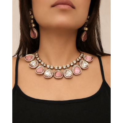 Pastel pink stones set