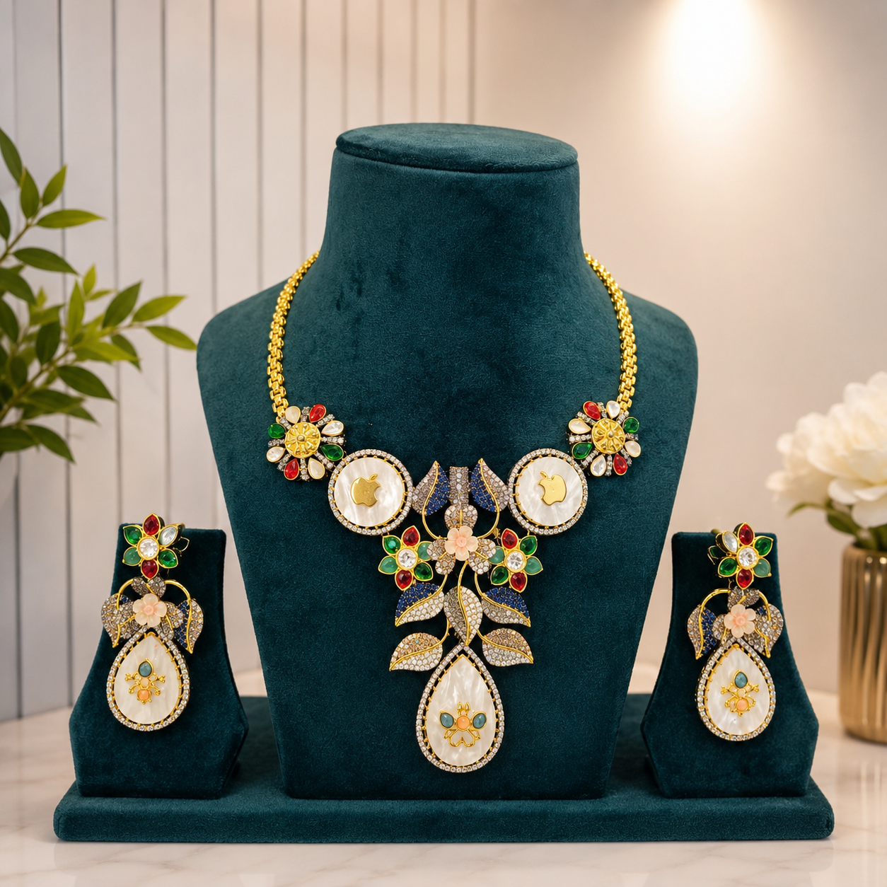 Luxury Mother of Pearl Statement Jewellery Set